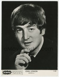 9g0155 JOHN LENNON English 6.5x8.5 music publicity still 1963 Beatles, portrait by Dezo Hoffmann!