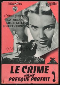 9g0787 DIAL M FOR MURDER French pressbook 1955 Hitchcock, Grace Kelly, Milland, posters shown, rare!