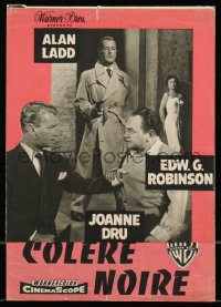 9g0792 HELL ON FRISCO BAY French pressbook 1956 Alan Ladd, Edward G. Robinson, posters shown, rare!