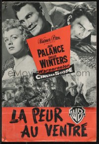 9g0793 I DIED A THOUSAND TIMES French pressbook 1956 Jack Palance, Shelley Winters, posters shown!