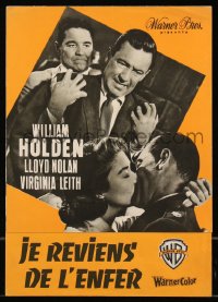 9g0813 TOWARD THE UNKNOWN French pressbook 1957 William Holden, Virginia Leith, posters shown, rare!