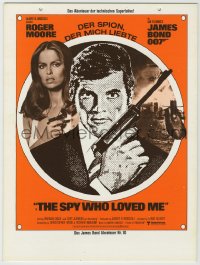 9g0045 SPY WHO LOVED ME 10x13 Swiss promo mobile 1977 Roger Moore as James Bond, sexy Barbara Bach