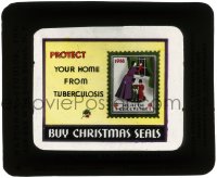 9g0103 PROTECT YOUR HOME FROM TUBERCULOSIS glass slide 1938 buy Christmas seals to do your part!