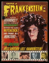 9g0735 CASTLE OF FRANKENSTEIN #6 magazine 1965 cover image of The Gorgon + Dracula & Frankenstein!