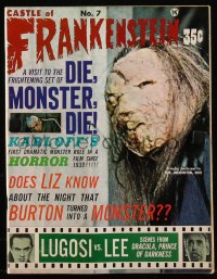 9g0736 CASTLE OF FRANKENSTEIN #7 magazine 1965 Bela Lugosi, Christopher Lee, Die Monster Die cover!