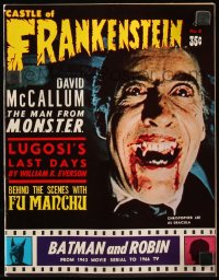 9g0737 CASTLE OF FRANKENSTEIN #8 magazine 1966 Christopher Lee, Lugosi's Last Days, Batman & Robin!