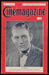 9g0664 CINEMAGAZINE French magazine January 22, 1926 Lon Chaney Sr. in Phantom of the Opera!