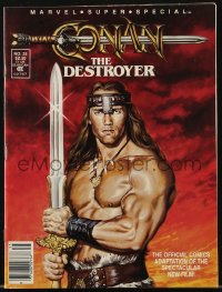 9g0728 CONAN THE DESTROYER magazine December 1984 official Marvel comics adaptation of the new film!