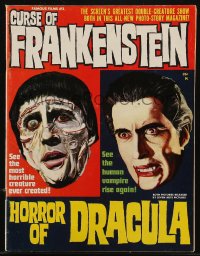 9g0747 FAMOUS FILMS magazine 1964 Christopher Lee in Curse of Frankenstein AND Horror of Dracula!