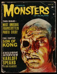 9g0696 FAMOUS MONSTERS OF FILMLAND vol 5 no 2 magazine June 1963 War of the Colossal Beast cover art!