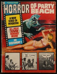 9g0751 HORROR OF PARTY BEACH vol 1 no 1 magazine 1964 Famous Films issue presented in fumetti style!