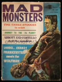 9g0752 MAD MONSTERS #5 magazine 1963 Frankenstein Meets the Wolfman, Three Stooges in Orbit & more!