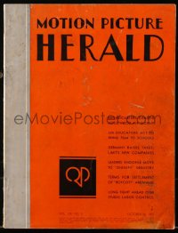 9g0290 MOTION PICTURE HERALD exhibitor magazine October 30, 1937 Conquest, It's Love I'm After!