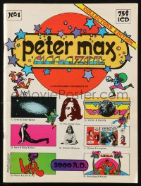 9g0755 PETER MAX MAGAZINE vol 1 no 1 magazine 1970 Wally Wood 5-page color story w/Mickey Mouse, rare!
