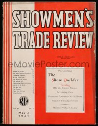 9g0293 SHOWMEN'S TRADE REVIEW exhibitor magazine May 3, 1941 Bringing Up Baby, Superman, Popeye!