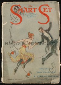 9g0663 SMART SET pulp magazine April 1921 Archie Gunn art of Devil looming over dancing couple!