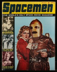 9g0694 SPACEMEN magazine January 1963 cool Radar Men from the Moon cover image & much more!