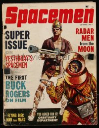 9g0693 SPACEMEN magazine October 1962 First Buck Rogers on Film, Radar Men from the Moon & more!