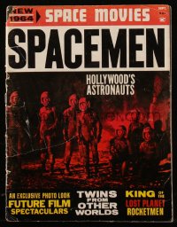 9g0697 SPACEMEN magazine September 1963 Hollywood Astronauts, Twins from Other Worlds, space movies!