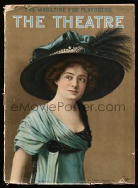 9g0662 THEATRE magazine August 1909 great cover portrait of Miss Nora Bayes in The Follies of 1909!