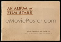 9g0201 ALBUM OF FILM STARS 1st series cigarette card album 1933 w/44 color cards on 20 pages!