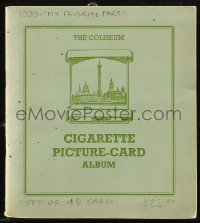 9g0204 MY FAVORITE PART English cigarette card album 1939 contains 48 full-color cards!