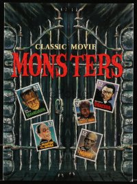 9g0372 CLASSIC MOVIE MONSTERS deluxe stamp kit 1996 includes six 9x12 color prints of the stamps!