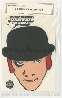 9g0140 CLOCKWORK ORANGE white iron-on transfer 1972 put Malcolm McDowell's face on your clothes!