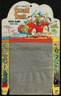 9g0080 DONALD DUCK 9x14 Magic Slate paper saver 1969 with Walt Disney cartoon art in the borders!