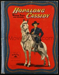 9g0108 HOPALONG CASSIDY Whitman letter writing kit 1950 stationery with art of cowboy William Boyd!