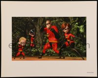 9g0049 INCREDIBLES 11x14 color litho print 2004 Disney/Pixar animated sci-fi superhero family!