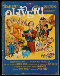 9g0213 OLIVER song folio 1968 containing all the songs in the motion picture, Terpning cover art!