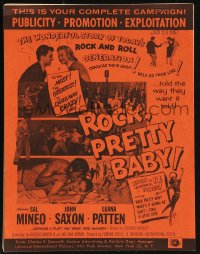 9g0076 ROCK PRETTY BABY 9x11 publicity manual 1957 how they wanted theaters to promote the movie!