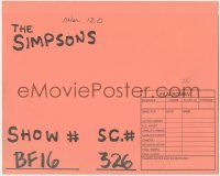 9g0053 SIMPSONS 12x14 animation art folder 2000s Matt Groening, used for holding cartoon drawings!
