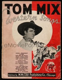 9g0216 TOM MIX song folio 1935 contains 25 original Tom Mix Western Songs, all sensational!