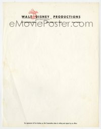9g0153 WALT DISNEY 9x11 letterhead 1960s printed stationery with Mickey Mouse image, from New York!