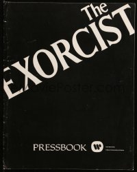 9g0865 EXORCIST pressbook 1974 William Friedkin, Max Von Sydow, William Peter Blatty classic!