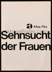 9g0836 SECRETS OF WOMEN German pressbook 1962 Ingmar Bergman, Eva Dahlbeck, E. Melmann art!