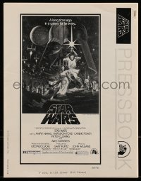 9g0906 STAR WARS pressbook 1977 George Lucas classic sci-fi epic, lots of advertising images!