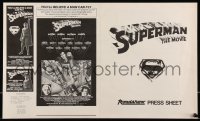 9g0824 SUPERMAN Australian pressbook 1978 Christopher Reeve, Marlon Brando, Gene Hackman, rare!