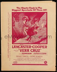 9g0826 VERA CRUZ Australian pressbook 1956 c/u art of cowboys Gary Cooper & Burt Lancaster, rare!