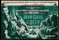 9g0917 WAR-GODS OF THE DEEP pressbook 1965 Vincent Price, Jacques Tourneur underwater sci-fi!
