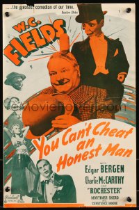9g0922 YOU CAN'T CHEAT AN HONEST MAN pressbook R1949 Charlie McCarthy hits W.C. Fields with mallet!