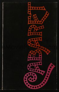 9g1238 CABARET souvenir program book 1972 Liza Minnelli in Nazi Germany, directed by Bob Fosse
