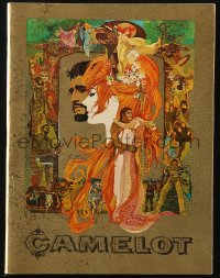 9g1240 CAMELOT souvenir program book 1968 Harris as Arthur, Redgrave as Guenevere, Peak