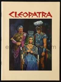 9g1243 CLEOPATRA souvenir program book 1964 Elizabeth Taylor, Burton, Harrison, Terpning art!