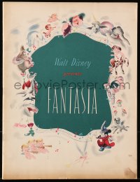9g1253 FANTASIA roadshow souvenir program book 1942 Mickey Mouse, Disney musical cartoon classic!