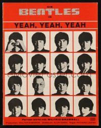 9g1263 HARD DAY'S NIGHT German souvenir program book 1964 The Beatles' 1st movie, Yeah, Yeah, Yeah!