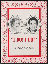 9g1266 I DO I DO stage play souvenir program book 1973 starring Carol Burnett & Rock Hudson!