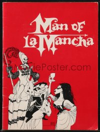 9g1283 MAN OF LA MANCHA stage play souvenir program book 1977 great cover art by Al Hirschfeld!